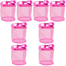 8Pièces Sac En Mesh Rose Pour Coquillages Et Jouets