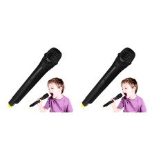 2Pièces Microphones En Plastique Noir Accessoires Cosplay Créatifs