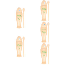 5Ensembles Instruments Musicaux Bébé En Bois Durable Beige