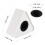 8Pcs White ABS Mic Logo Flags Triangle Shape for Interview Use 3