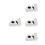8Pcs White ABS Mic Logo Flags Triangle Shape for Interview Use 9
