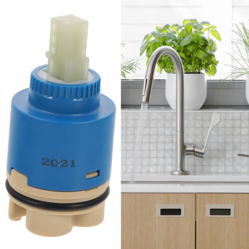 2Pcs Blue Faucet Valves Ceramic Disc for Kitchen Bathroom 2