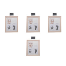 4Ensembles Kit Empreintes Bébés Rose Avec Pour Mains