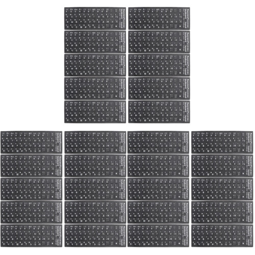 30Pièces Stickers Clavier Universels PVC Protecteur Multilingue