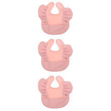 3Pièces Bavoirs Bébé Rose Confortables Avec
