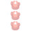 3Pièces Bavoirs Bébé Rose Confortables Avec 1