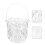 2Sets Transparent Bar Ice Bucket Practical Storage Bucket with Clip 8
