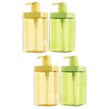 4Pièces Flacons Plastique Assortis Pour Produits Cosmétiques