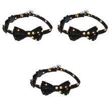 3Pièces Colliers Adorables Pour Chats Avec Nœud Décor