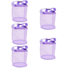 5Pièces Sac Coquillages Violet Mesh Pour Sorties