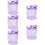 5Pièces Sac Coquillages Violet Mesh Pour Sorties 1