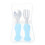 1Ensemble Kit Cartoon Silicone Acier Inoxydable 1