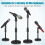 2Pcs Adjustable Desk Microphone Stand with Black Clip for Recording 7