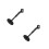 2Pcs Adjustable Desk Microphone Stand with Black Clip for Recording 9