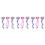 9Pièces Clips Extensions Perruque Multicolores Accessoire Fête 1