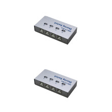 2Pièces Commutateur USB 2.0 Argent Pour Partage Périphériques Pièce