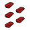 5Pcs Red 6-Cup Muffin Pan Silicone Non-Stick Baking Mold for Kitchen 7