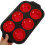 5Pcs Red 6-Cup Muffin Pan Silicone Non-Stick Baking Mold for Kitchen 11