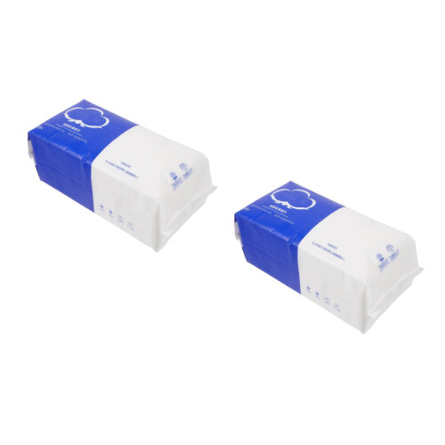 2Paquets Lingettes Jetables Multicolores Tissu Doux