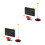 2Ensembles Kit D'entraînement Tennis De Table Confortable Résistant 1
