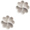 2Pcs White Multi-Grid Fruit Plate Snack Storage Tray for Home 4