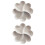 2Pcs White Multi-Grid Fruit Plate Snack Storage Tray for Home 6