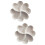 2Pcs White Multi-Grid Fruit Plate Snack Storage Tray for Home 8