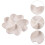 2Pcs White Multi-Grid Fruit Plate Snack Storage Tray for Home 10