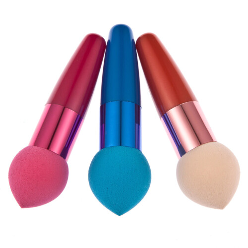 9Pcs Assorted Color Makeup Brush Set Sponge Cosmetic Tools for Women 1
