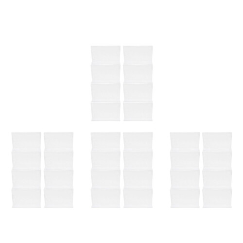 32Pcs Clear Plastic Shelf Separators for Wood and Wire Shelves 1