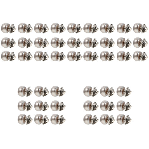50Pièces Accessoires Vêtements Broches Col Cartigans Argentées Mode