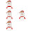 4Pcs Cartoon Pattern Candy Storage Jars Plastic Cloth Assorted Colors 8