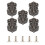 10Pièces Rivets Pointes Métal Argentées Accessoires DIY Pour Mode Punk 1
