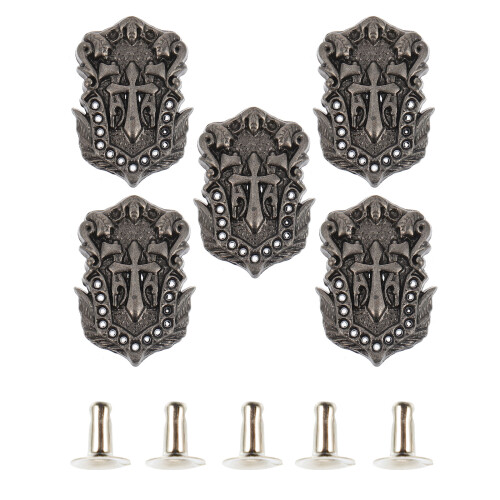 10Pièces Rivets Pointes Métal Argentées Accessoires DIY Pour Mode Punk