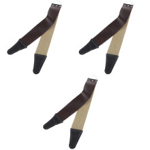 3Pièces Affûtage Rasoir Canvas En Cuir Épais