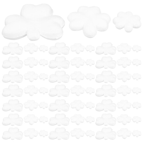 200Pcs Blank White Foam for DIY Crafts Party Decoration Models 1