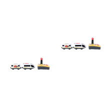 2Pièces Train Jouet Électrique Rc Enfants Matériau Premium