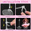 4Pcs Clear Adjustable Doll Support Brackets Stands Display Holders 8