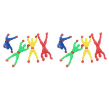 2X Children's Small Toys Funny Wall Climbing Stick Spider Stick Villain Toys