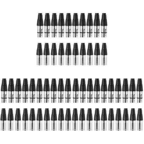 3Sets Compacte 3-Pin Xlr Pluggen Voor Microfoon En Geluidsapparaat 2