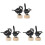6Pcs Black Iron Memo Holders Table Card Clips for Photos Notes 2