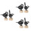 6Pcs Black Iron Memo Holders Table Card Clips for Photos Notes 5