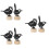 6Pcs Black Iron Memo Holders Table Card Clips for Photos Notes 6