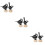 6Pcs Black Iron Memo Holders Table Card Clips for Photos Notes 8