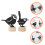 6Pcs Black Iron Memo Holders Table Card Clips for Photos Notes 10