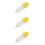 3Pcs White Condiment Dispensers Hanging Design for Kitchen 8