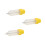3Pcs White Condiment Dispensers Hanging Design for Kitchen 9