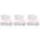3Paquets Cotons Jetables Rouge Pour Et Nettoyage 4