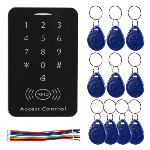 Anti-Copy Encrypted Standalone Access Controller 125Khz ID Access Control Keypad Digit Panel Card Reader for Door Lock 1