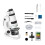Kids Science Microscope Kit 60-180X Educational  Pocket Handheld  Phone Microscope with LED Light White+Black 2